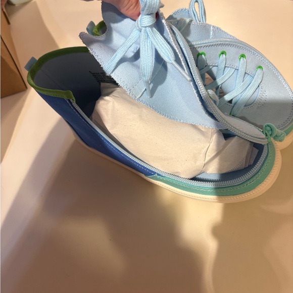 BILLY Vibrant Blue and Green Kids Sneakers - Picture 5 of 6